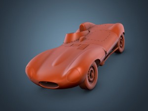 jaguar d-type 3D मॉडल