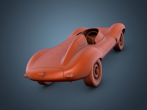 jaguar d-type 3D मॉडल