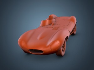 jaguar d-type 3D मॉडल