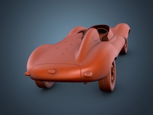 jaguar d-type 3D मॉडल