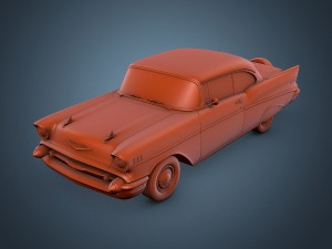 chevrolet bel air 1957 3D Model