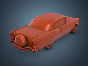 chevrolet bel air 1957 3D Model
