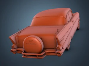 chevrolet bel air 1957 3D Model