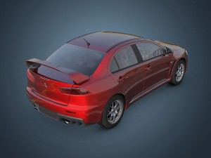 mitsubishi lancer evo x 3D 모델
