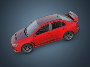 mitsubishi lancer evo x 3D 모델