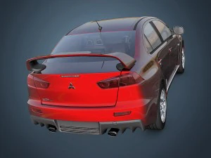 mitsubishi lancer evo x 3D Model