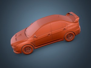 mitsubishi lancer evo x 3D 모델