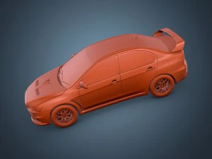 mitsubishi lancer evo x 3D Model