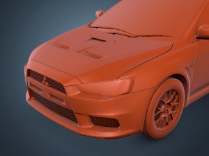 mitsubishi lancer evo x 3D 모델