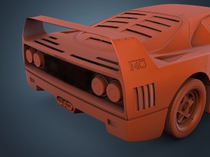 ferrari f40 Modelo 3D