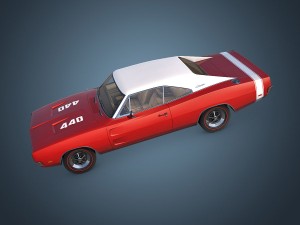 dodge charger r-t 1969 Modelo 3D