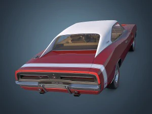 dodge charger r-t 1969 3D Model