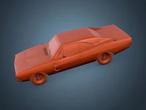 dodge charger r-t 1969 3D Model