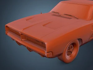dodge charger r-t 1969 3D Model