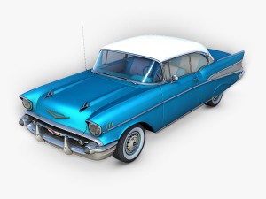 chevrolet bel air 1957 3D 모델