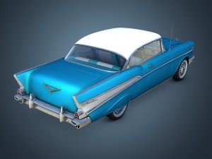 chevrolet bel air 1957 Modèle 3D