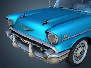 chevrolet bel air 1957 Modèle 3D