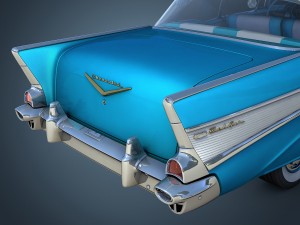 chevrolet bel air 1957 Modèle 3D