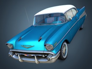 chevrolet bel air 1957 Modèle 3D