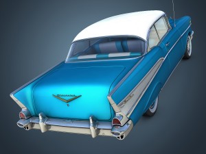 chevrolet bel air 1957 Modèle 3D