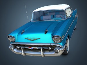 chevrolet bel air 1957 Modèle 3D
