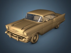 chevrolet bel air 1957 Modèle 3D