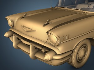 chevrolet bel air 1957 Modèle 3D