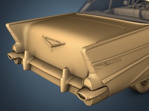 chevrolet bel air 1957 Modèle 3D