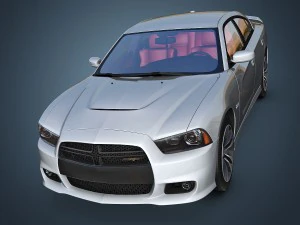 dodge charger srt8 2012 3D Model