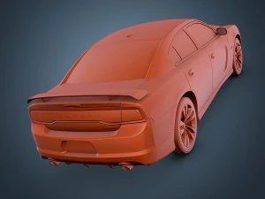dodge charger srt8 2012 3D Model