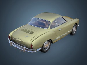 volkswagen karmann ghia 3D मॉडल