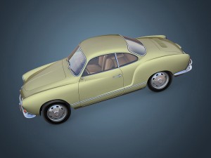 volkswagen karmann ghia 3D मॉडल