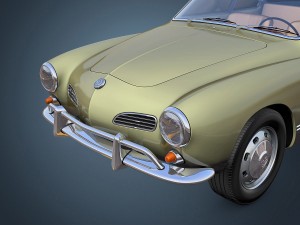volkswagen karmann ghia 3D मॉडल