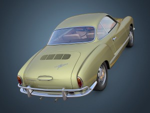 volkswagen karmann ghia 3D मॉडल