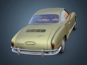volkswagen karmann ghia 3D मॉडल