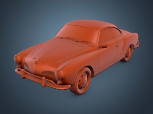 volkswagen karmann ghia 3D मॉडल