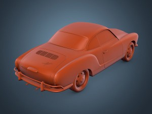 volkswagen karmann ghia 3D मॉडल
