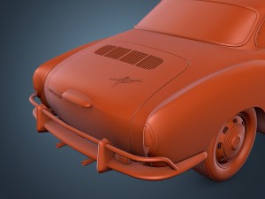 volkswagen karmann ghia 3D मॉडल