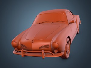volkswagen karmann ghia 3D मॉडल