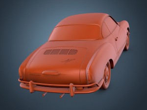 volkswagen karmann ghia 3D मॉडल