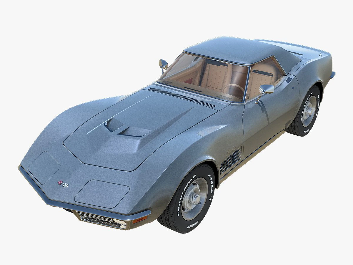 chevrolet corvette c3 3D Model .c4d .max .obj .3ds .fbx .stl .blend 