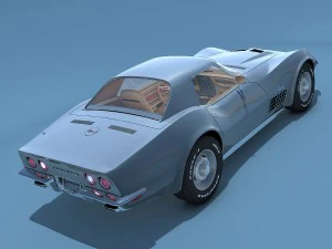chevrolet corvette c3 3D Model