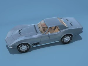 chevrolet corvette c3 3D Model