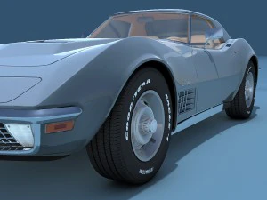chevrolet corvette c3 3D Model