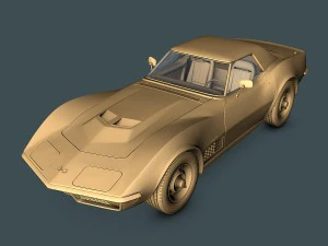 chevrolet corvette c3 3D Model