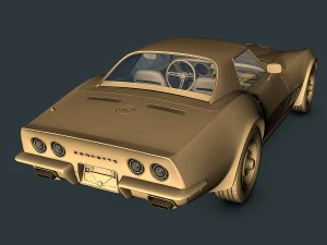 chevrolet corvette c3 3D Model