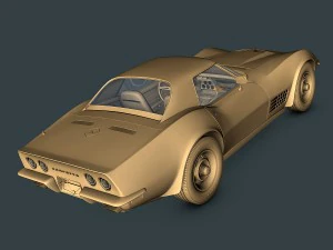 chevrolet corvette c3 3D Model