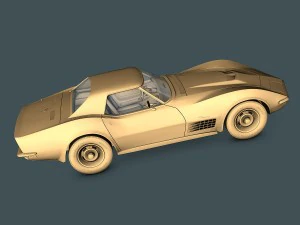 chevrolet corvette c3 3D Model
