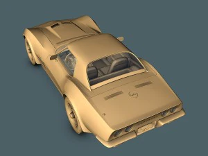 chevrolet corvette c3 3D Model