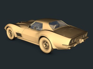 chevrolet corvette c3 Modelo 3D